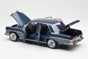 Mercedes 280 SE W108 Tummansininen Metallic Norev 1:18 183534 Metalli — kuva 5 / 8