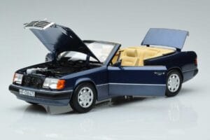 Mercedes 300 CE-24 A124 Cabriolet Nautical Sininen Rajoitettu Erä Norev 1:18 183879 Metalli — kuva 2 / 7