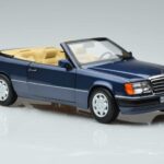Mercedes 300 CE-24 A124 Cabriolet Nautical Sininen Rajoitettu Erä Norev 1:18 183879 Metalli - image 5 of 7