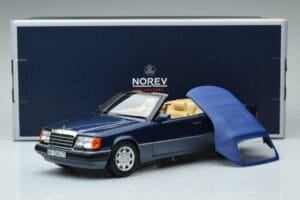 Mercedes 300 CE-24 A124 Cabriolet Nautical Sininen Rajoitettu Erä Norev 1:18 183879 Metalli — kuva 7 / 7