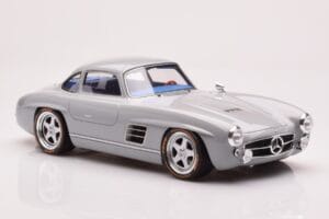 Mercedes 300 SL W198 Gullwing By S-Klub Harmaa GT Spirit 1:18 GT418 Hartsi — kuva 4 / 6