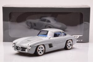 Mercedes 300 SL W198 Gullwing By S-Klub Harmaa GT Spirit 1:18 GT418 Hartsi — kuva 6 / 6