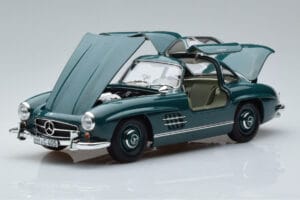 Mercedes 300 SL W198 Gullwing Vihreä Norev 1:18 183851 Metalli — kuva 2 / 7
