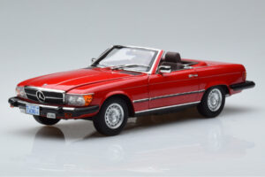 Mercedes 450 SL R107 US Versio Punainen Norev 1:18