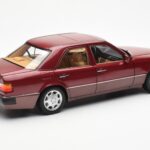 Mercedes 500E W124 Punainen Metallic Jälleenmyyjäversio Norev 1:18 B66040699 - image 3 of 8