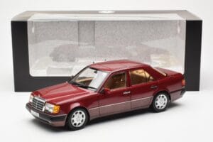 Mercedes 500E W124 Punainen Metallic Jälleenmyyjäversio Norev 1:18 B66040699 Metalli — kuva 8 / 8