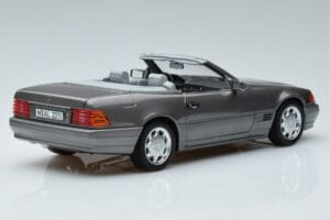 Mercedes 500 SL R129 Harmaa Metallic Norev 1:18 183715 Metalli — kuva 3 / 7