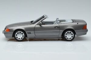 Mercedes 500 SL R129 Harmaa Metallic Norev 1:18 183715 Metalli — kuva 4 / 7