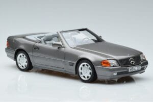 Mercedes 500 SL R129 Harmaa Metallic Norev 1:18 183715 Metalli — kuva 5 / 7
