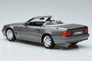 Mercedes 500 SL R129 Harmaa Metallic Norev 1:18 183715 Metalli — kuva 6 / 7