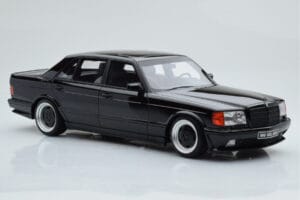 Mercedes 560 SEL AMG W126 Obsidian Musta Otto 1:18 OT297 Hartsi — kuva 4 / 6