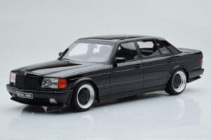 Mercedes 560 SEL AMG W126 Obsidian Musta Otto 1:18 OT297