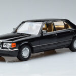 Mercedes 560 SEL W126 Musta Norev 1:18