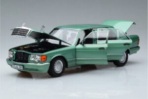 Mercedes 560 SEL W126 Vaaleanvihreä Norev 1:18 183469 Metalli — kuva 2 / 7