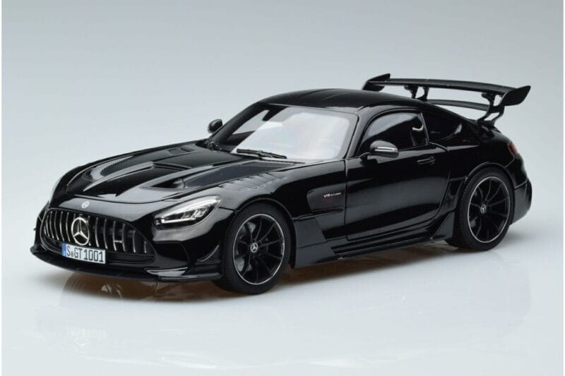Mercedes AMG GT C190 Black Series Musta Norev 1:18 183900 Metalli