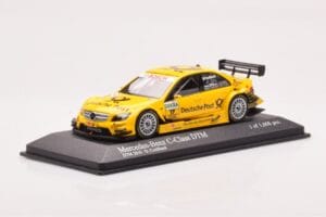 Mercedes C-Class W204 DTM Deutsche Post AMG Mercedes #17 D. Coulthard DTM 2010 Minichamps 1:43 400103817 Metalli — kuva 2 / 4