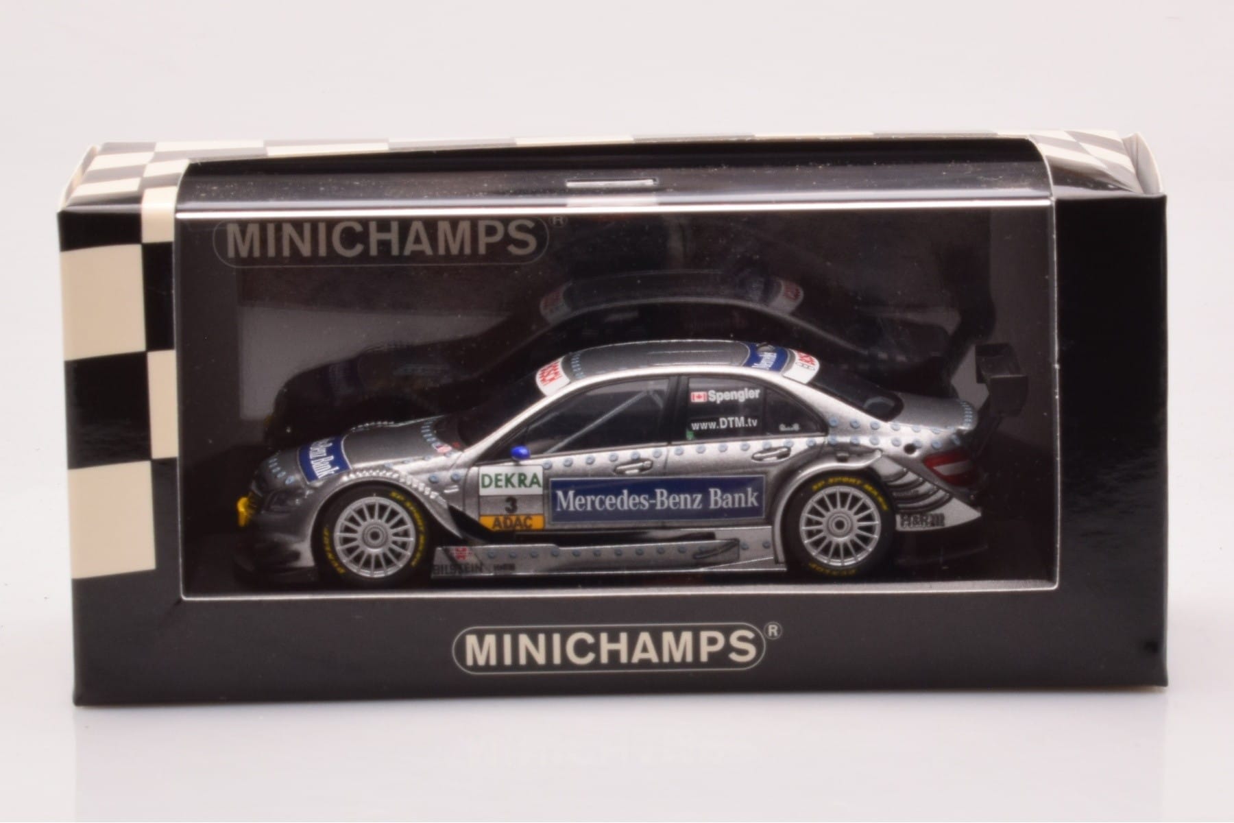 Mercedes C-Class W204 DTM Team AMG Mercedes #3 B. Spengler DTM 2008 Minichamps 1:43 400083803 Metalli — kuva 4 / 4