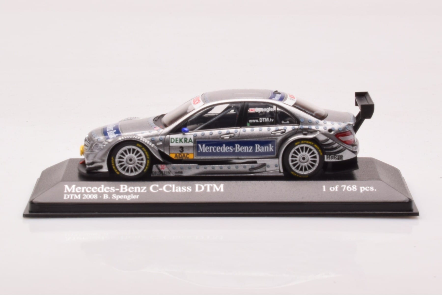 Mercedes C-Class W204 DTM Team AMG Mercedes #3 B. Spengler DTM 2008 Minichamps 1:43 400083803 Metalli