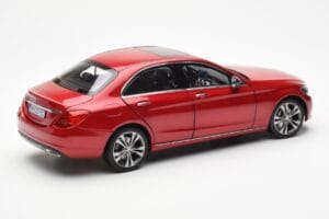 Mercedes C-Class W205 Punainen Metallic Asia Exclusive Norev 1:18 183835 Metalli — kuva 3 / 8