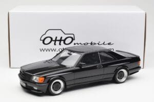 Mercedes 560 SEC C126 AMG Widebody Musta Otto 1:18 OT187 Hartsi — kuva 6 / 6