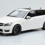 Mercedes C63 AMG S204 T-Model Valkoinen GT Spirit 1:18