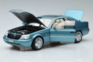 Mercedes CL600 C140 Sininen Metallic Norev 1:18 183448 Metalli — kuva 2 / 7