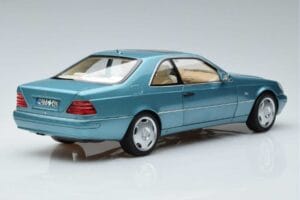 Mercedes CL600 C140 Sininen Metallic Norev 1:18 183448 Metalli — kuva 3 / 7