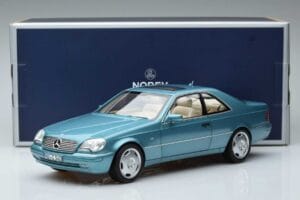 Mercedes CL600 C140 Sininen Metallic Norev 1:18 183448 Metalli — kuva 7 / 7