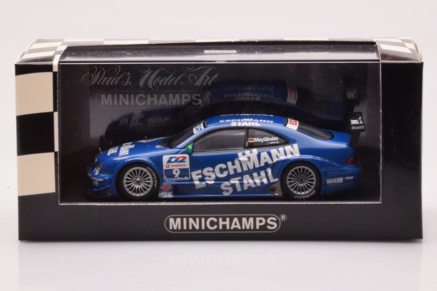 Mercedes CLK DTM Team Manthey #9 B. Maylander DTM 2001 Minichamps 1:43 400013109 Metalli — kuva 4 / 4