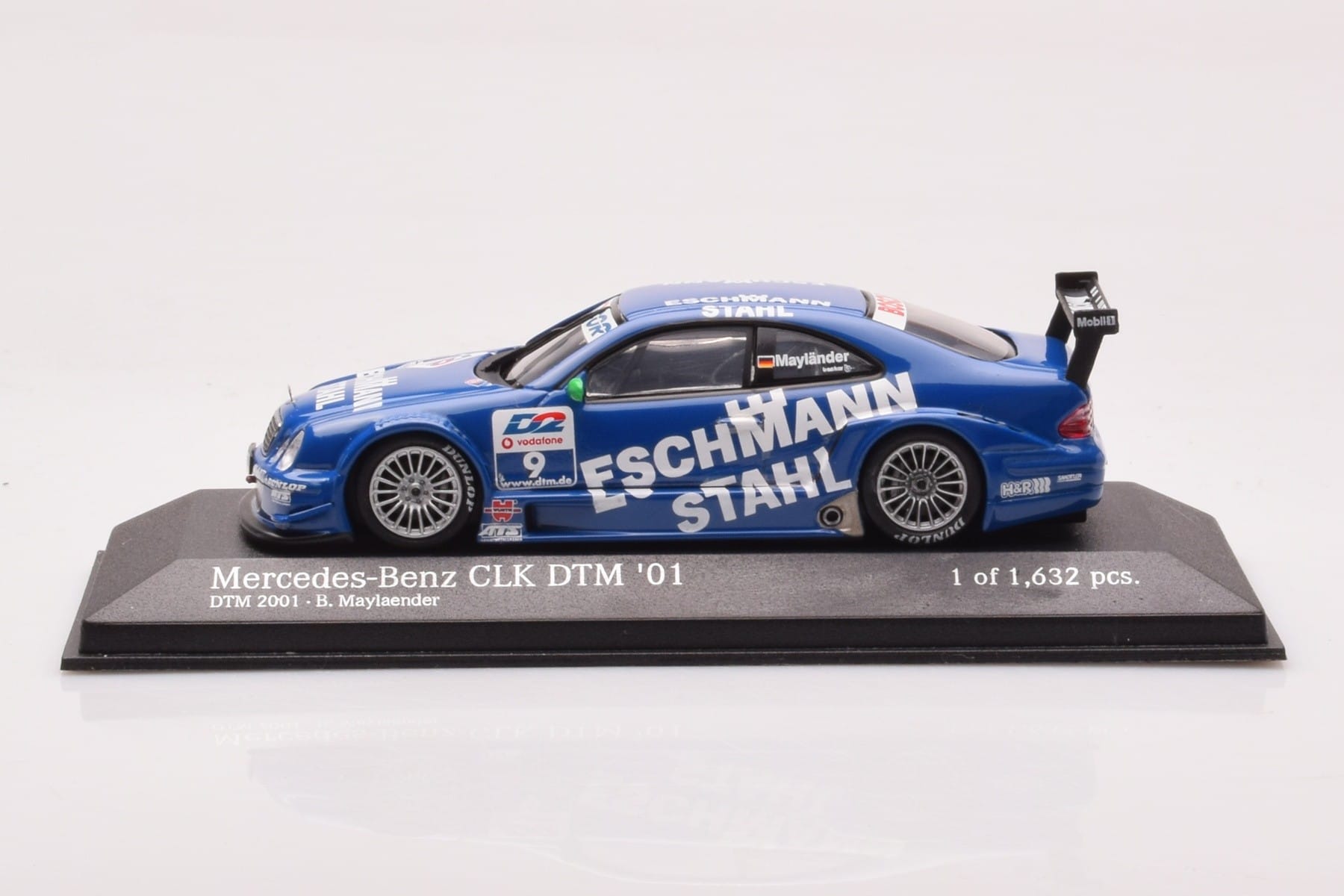 Mercedes CLK DTM Team Manthey #9 B. Maylander DTM 2001 Minichamps 1:43 400013109 Metalli