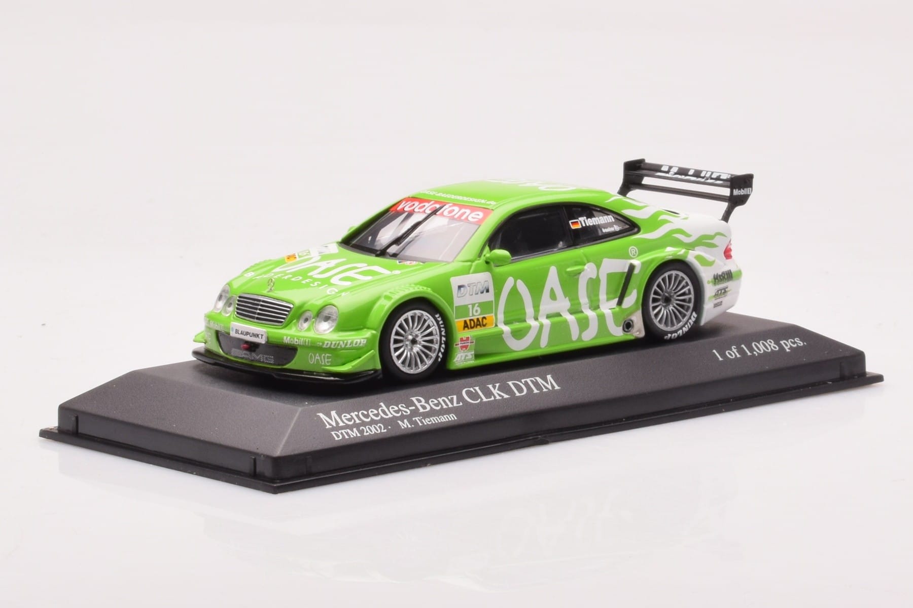 Mercedes CLK DTM Team OASE AMG #16 M. Tiemann DTM 2001 Minichamps 1:43 400023116 Metalli — kuva 2 / 4