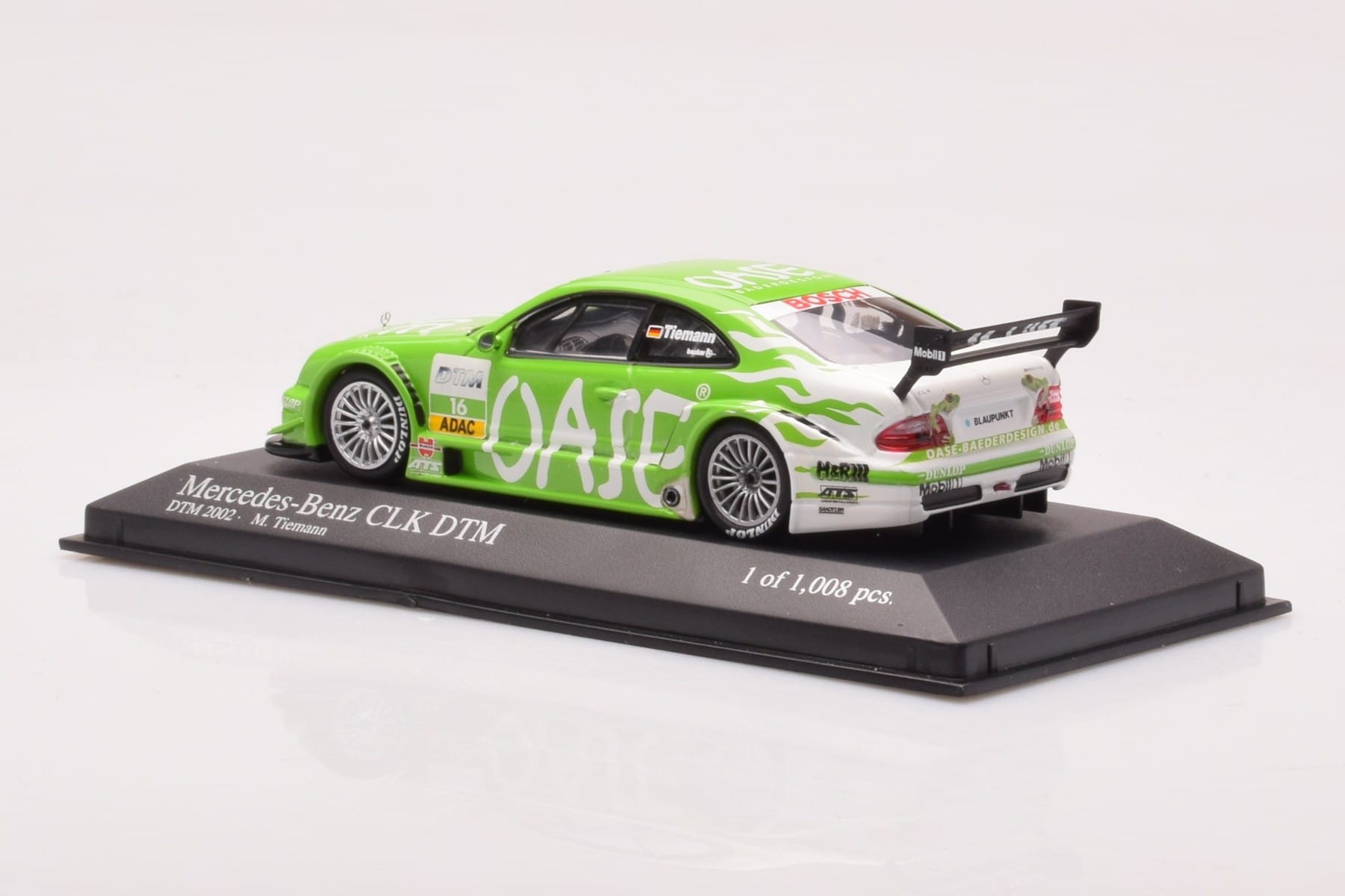 Mercedes CLK DTM Team OASE AMG #16 M. Tiemann DTM 2001 Minichamps 1:43 400023116 Metalli — kuva 3 / 4