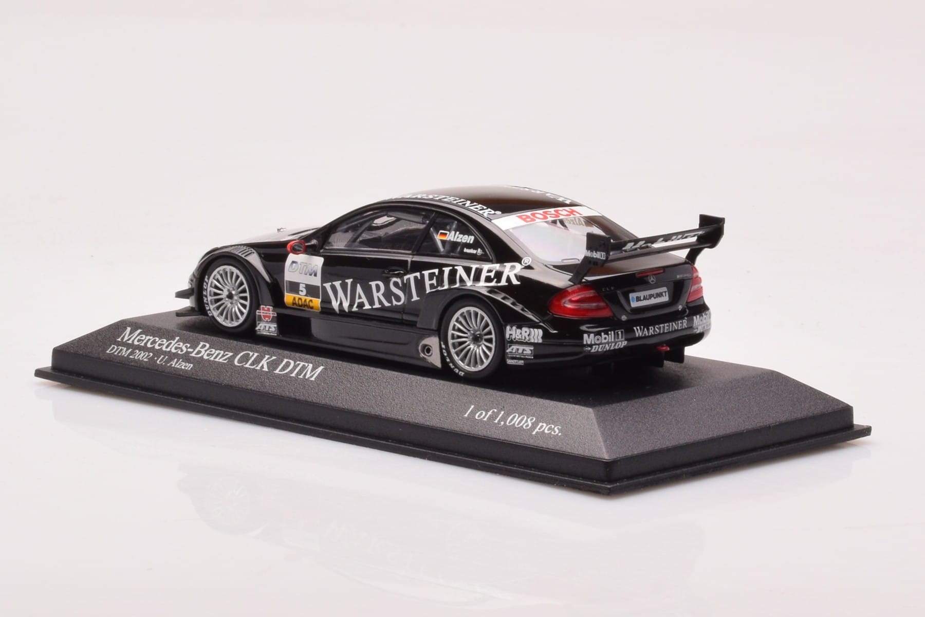 Mercedes CLK DTM Team Warsteiner AMG #5 U. Alzen DTM 2002 Minichamps 1:43 400023025 Metalli — kuva 3 / 4