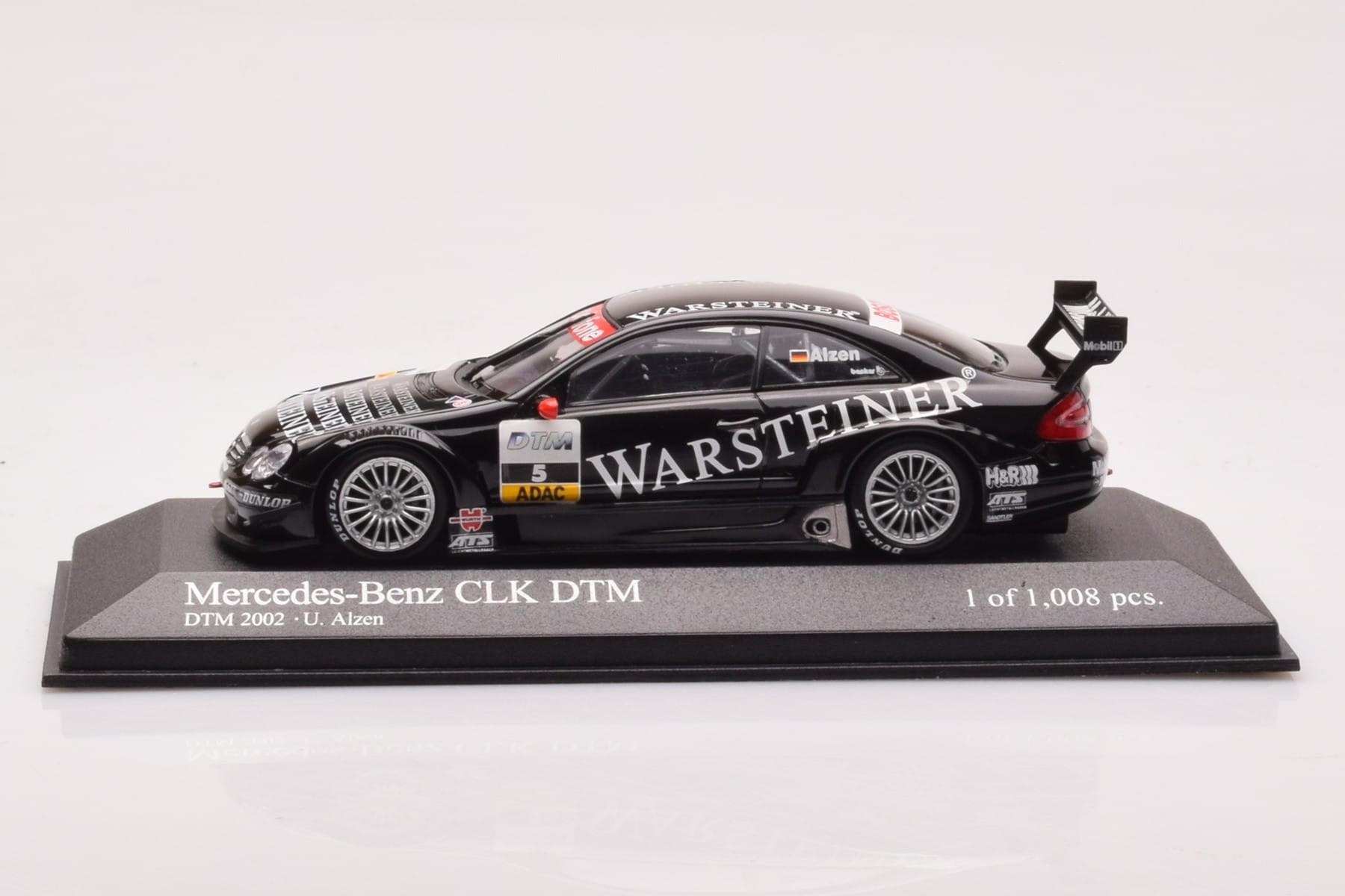 Mercedes CLK DTM Team Warsteiner AMG #5 U. Alzen DTM 2002 Minichamps 1:43 400023025 Metalli