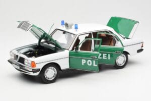 Mercedes E-Class W123 Polizei Norev 1:18 B66040676 Metalli — kuva 2 / 8