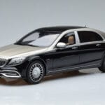 Mercedes Maybach S600 W222 Musta Hopea GT Spirit 1:18 GT237 Hartsi