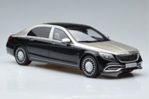 Mercedes Maybach S600 W222 Musta Hopea GT Spirit 1:18 GT237 Hartsi — kuva 4 / 6