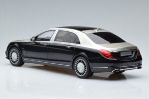 Mercedes Maybach S600 W222 Musta Hopea GT Spirit 1:18 GT237 Hartsi — kuva 5 / 6
