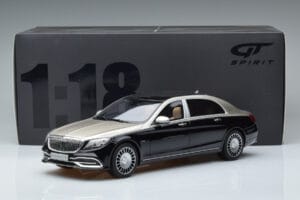 Mercedes Maybach S600 W222 Musta Hopea GT Spirit 1:18 GT237 Hartsi — kuva 6 / 6
