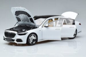Mercedes Maybach S600 W222 V12 Biturbo Diamond Valkoinen Almost Real 1:18 820116 Metalli — kuva 2 / 11