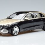 Mercedes Maybach S680 X223 Kulta Musta Metallic Norev 1:18 183917 Metalli