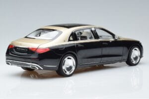 Mercedes Maybach S680 X223 Kulta Musta Metallic Norev 1:18 183917 Metalli — kuva 3 / 7