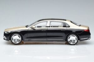 Mercedes Maybach S680 X223 Kulta Musta Metallic Norev 1:18 183917 Metalli — kuva 4 / 7