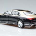 Mercedes Maybach S680 X223 Kulta Musta Metallic Norev 1:18 183917 Metalli - image 6 of 7