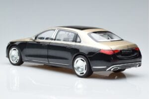 Mercedes Maybach S680 X223 Kulta Musta Metallic Norev 1:18 183917 Metalli — kuva 6 / 7