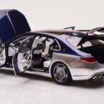 Mercedes Maybach S680 W223 Nautical Sininen Cirrus Hopea Almost Real 1:18 - image 5 of 8