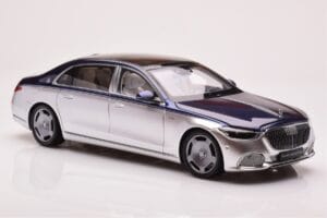 Mercedes Maybach S680 W223 Nautical Sininen Cirrus Hopea Almost Real 1:18 820125 Metalli — kuva 6 / 8