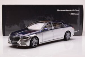 Mercedes Maybach S680 W223 Nautical Sininen Cirrus Hopea Almost Real 1:18 820125 Metalli — kuva 8 / 8