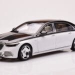 Mercedes Maybach S680 W223 Obsidian Musta Diamond Valkoinen Almost Real 1:18