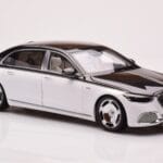 Mercedes Maybach S680 W223 Obsidian Musta Diamond Valkoinen Almost Real 1:18 - image 5 of 7